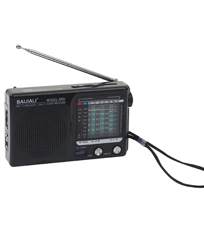 Digital Radio Built-in Speaker Portable Mini Radio SW/AM/FM Battery Operated Telescopic Antenna for Indoor Outdoor Emergency Use
